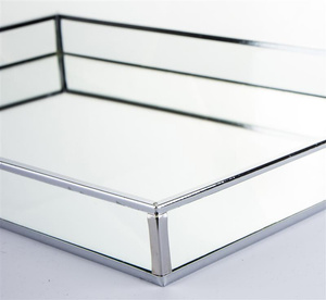 Taca prostokątna szkło 3x34x23 cm