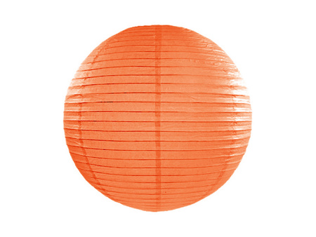 Lampion papierowy, pomarańczowy, 25cm