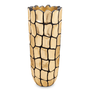Wazon Złoto-czarny W łuski 90,5x36x36