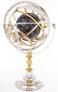 Astrolabium Elegancki metalowy Globus złota ozdoba do wnętrz  65cm x 40cm x 40cm