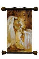 Obraz - Egipt - olejny, ręcznie malowany 45x48cm