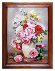 Obraz "Roze" ręcznie malowany 64x84cm