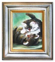 Obraz "Zwierzęta" ręcznie malowany 27x32cm
