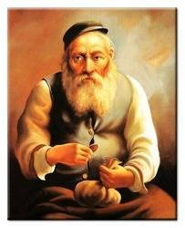 Obraz - Żyd na szczęście 20x25cm