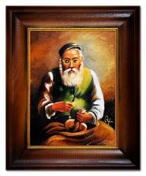 Obraz "Żyd na szczęście" ręcznie malowany 45x55cm