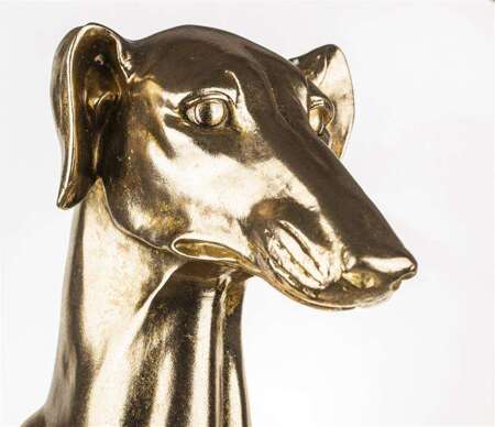 Figurka Pies złoty H: 78 cm