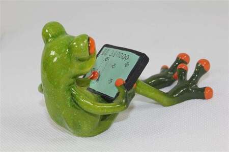 Figurka Żaba z Laptopem Figurka Informatyka