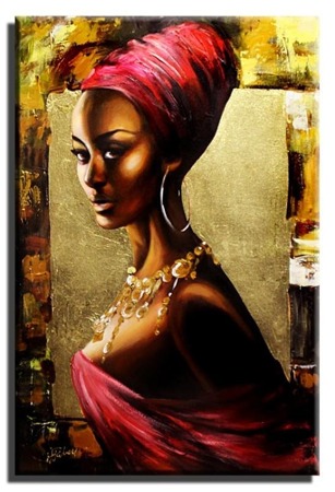 Obraz "Afryka" ręcznie malowany 60x90cm