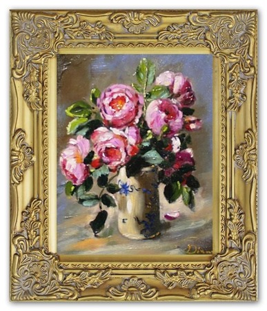 Obraz "Bukiety mieszane " ręcznie malowany 30x35cm