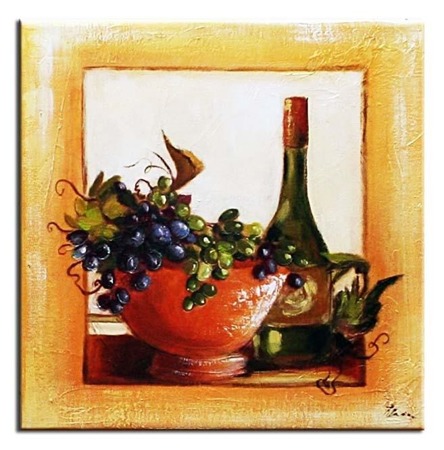 Obraz "Kuchenne" ręcznie malowany 30x30cm