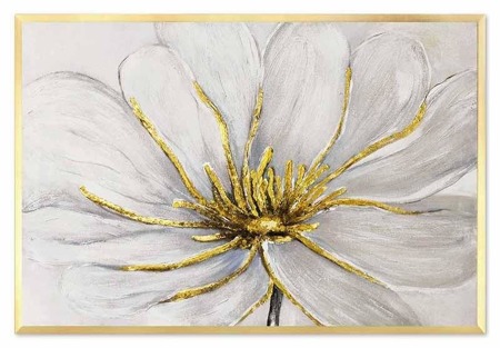 Obraz "Kwiaty nowoczesne" ręcznie malowany 53x73cm