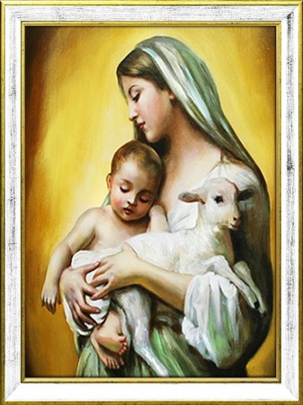 Obraz "Maryja" ręcznie malowany 64x84cm