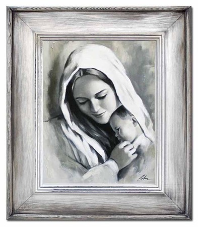 Obraz "Maryja" ręcznie malowany 66x76cm
