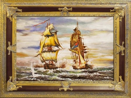 Obraz "Marynistyka" ręcznie malowany 90x120cm