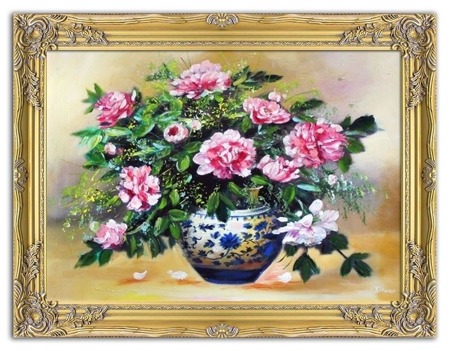 Obraz "Roze" ręcznie malowany 63X84cm