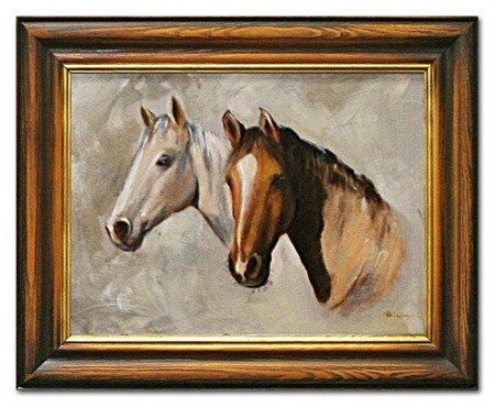 Obraz "Zwierzęta" ręcznie malowany 37x47cm
