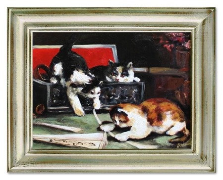 Obraz "Zwierzęta" ręcznie malowany 37x47cm