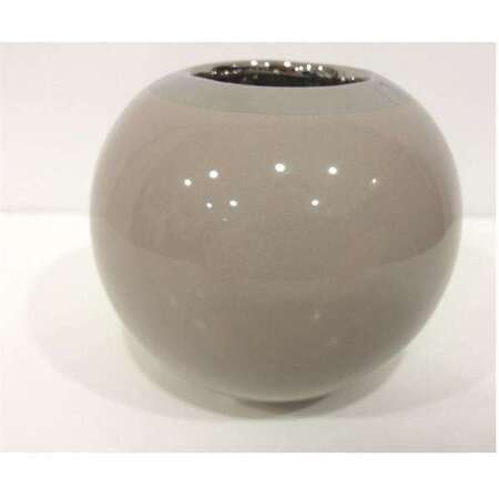 Świecznik ceramiczny kula cappuccino H: 11,5  cm