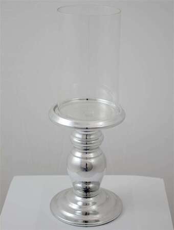 Świecznik  kolor srebrny waga 0,83 kg wys.34,5cm