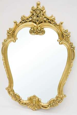 Złote Kryształowe Lustro w Stylu Barokowym h:113cm